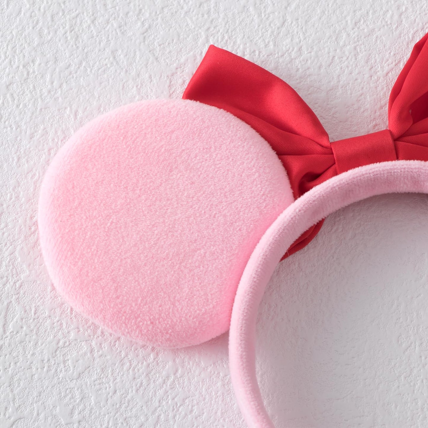 KARETT Pearl Mouse Ears Bow Headband – Sparkle Glitter Party Accessory