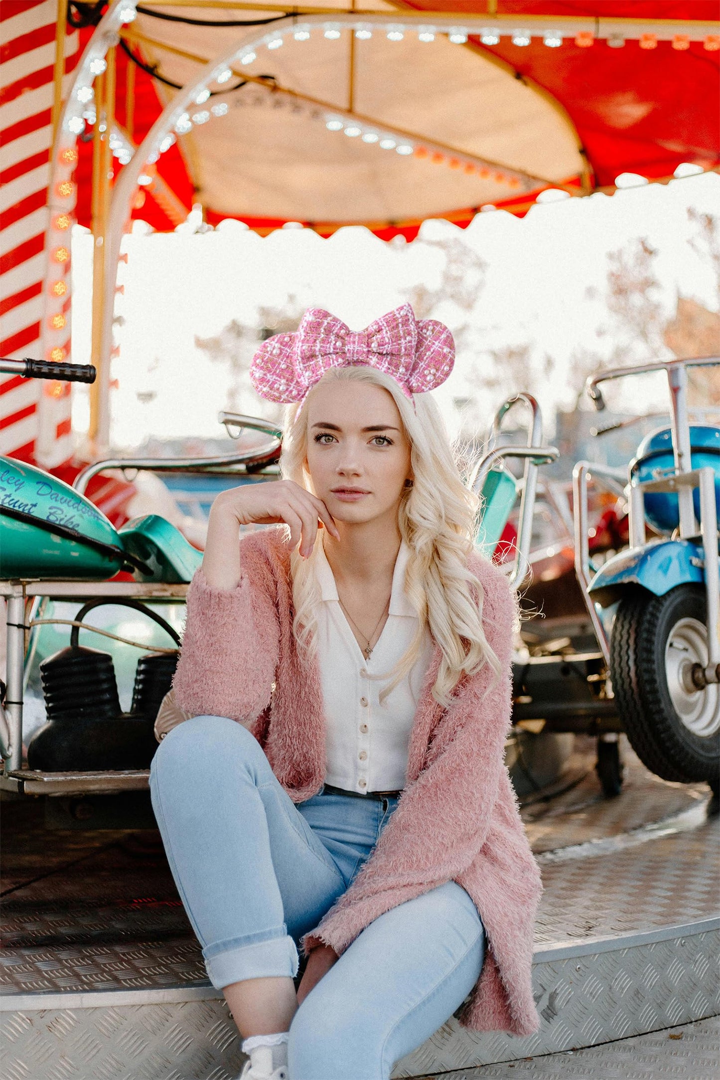 KARETT Mouse Ears Headbands for Girls & Women – Party Costume Accessory