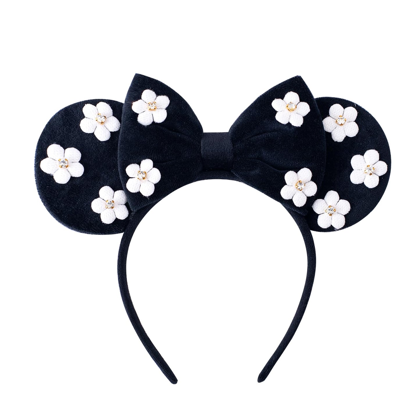 KARETT Mouse Ears Bow Headbands – Sparkling Party Accessory for Women & Girls