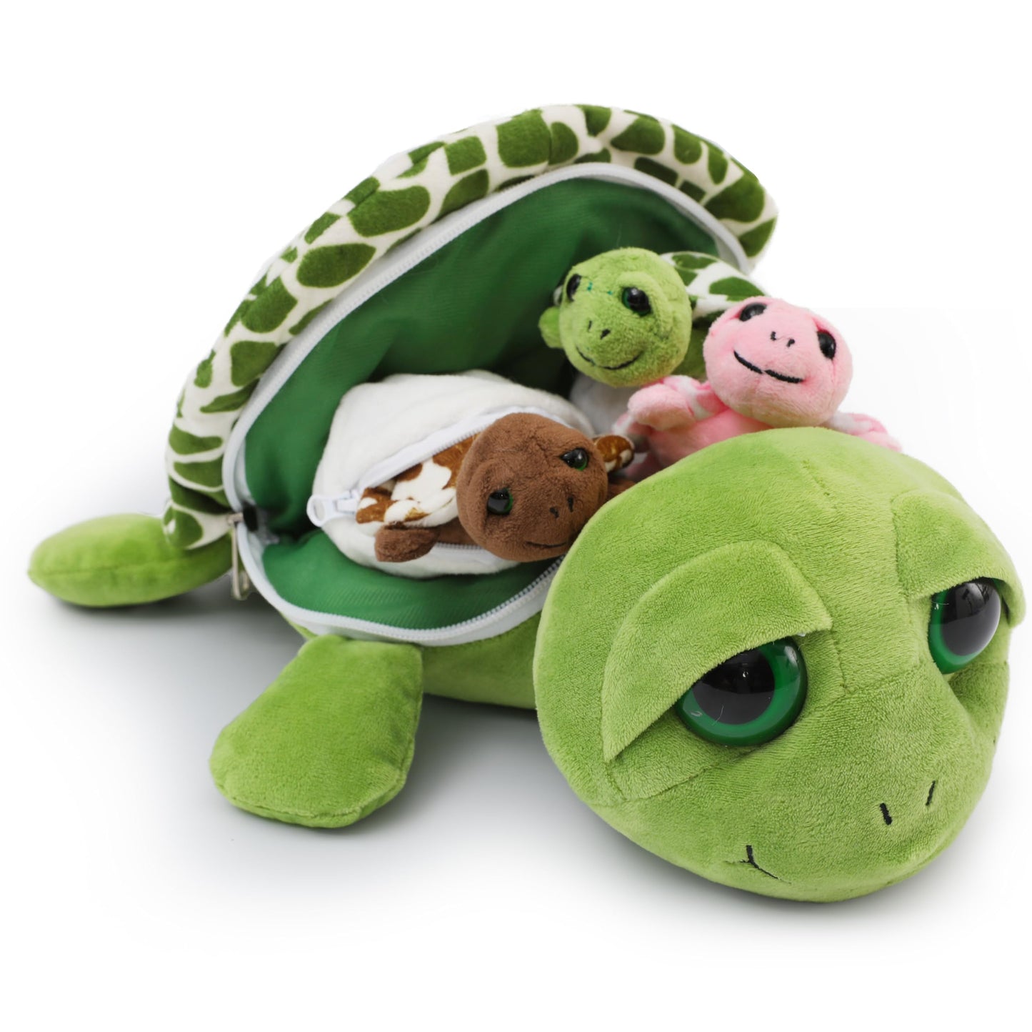 Karister 6Pcs Turtle Plush Toys – 14-inch Sea Turtle Plush with Three Babies Inside Shell