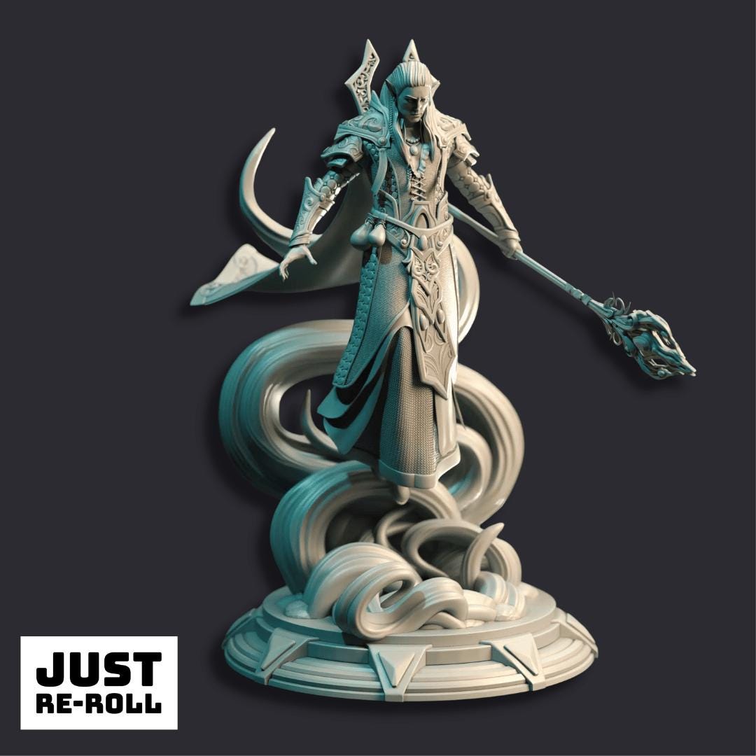 Karydian Master Sorcerer - 3D Printed Sorcerer Character Miniature
