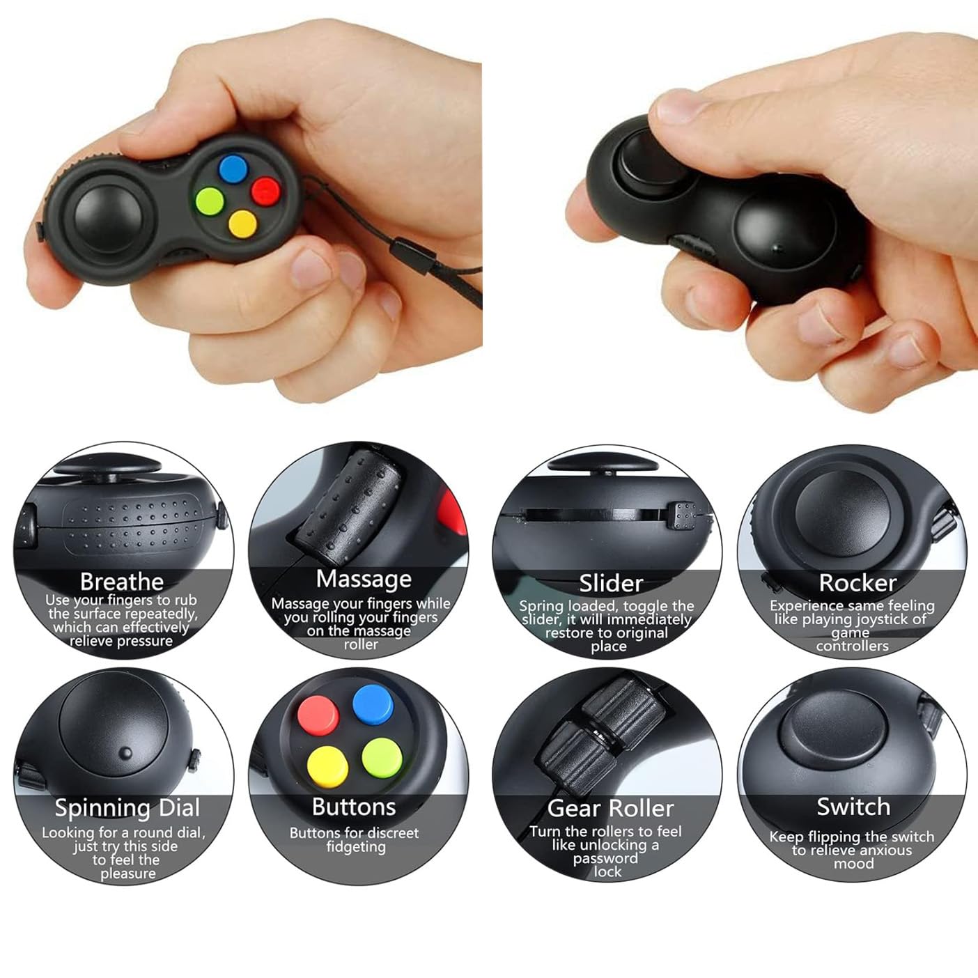 Kasdcvn 7-Piece Fidget Toys Set – Stress Relief & Focus for Kids & Adults