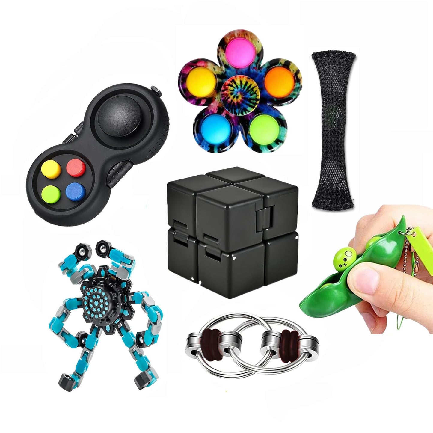 Kasdcvn 7-Piece Fidget Toys Set – Stress Relief & Focus for Kids & Adults