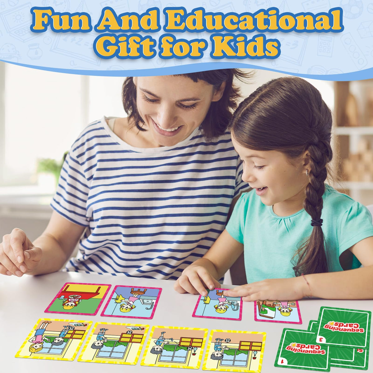 KASFALCI Sequencing Cards | Sequence Game for Kids | Speech Therapy & Social Skills