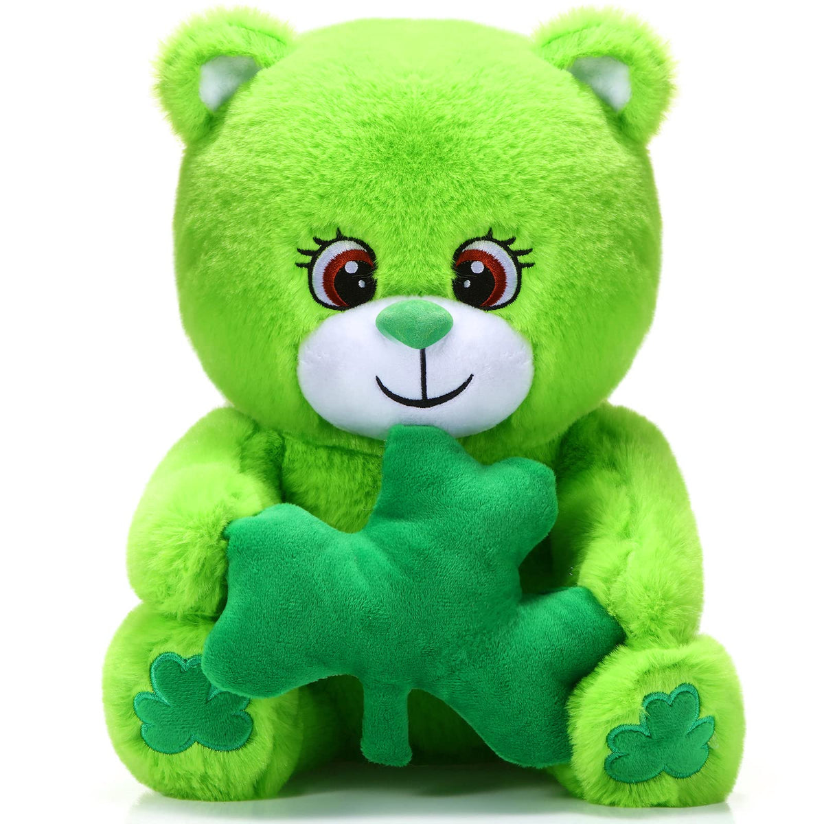 Kasyat St. Patrick's Day Bear – 12-Inch Green Plush with Shamrock