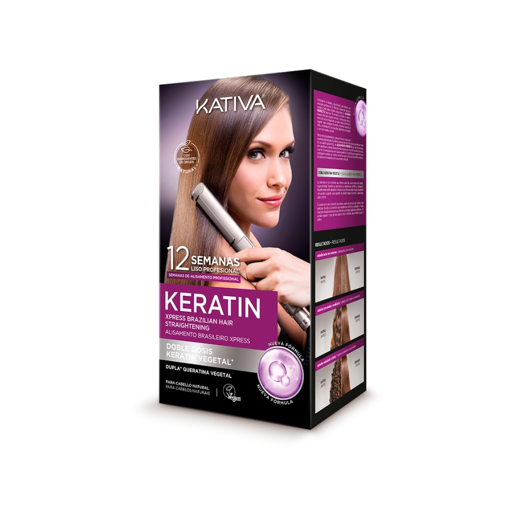 KATIVA KERATIN KERATIN EXPRESS Shampoos – Double Keratin Smoothing, Vegan, Formaldehyde-Free | 7750075034501