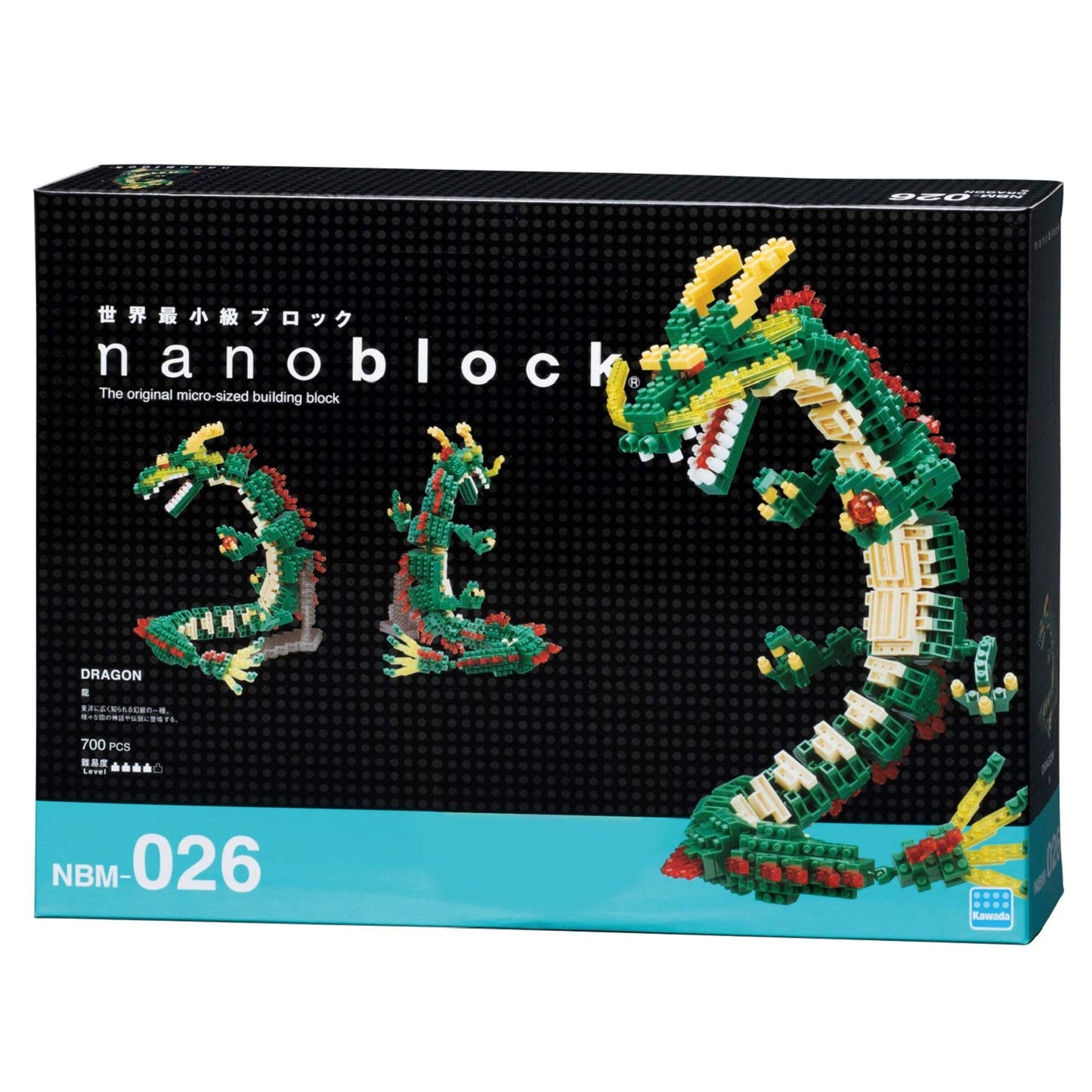 KAWADA Nanoblock Fantastic Animals Dragon Renewal – Advanced Hobby Build Kit
