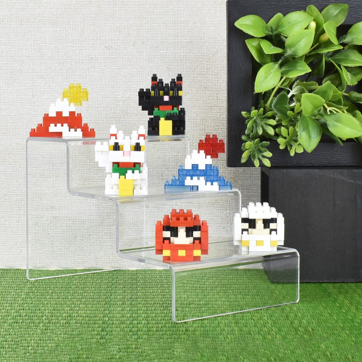 KAWADA nanoblock Lucky Charm & Omikuji – Complete Mini Nano Building Kit (6 Characters)