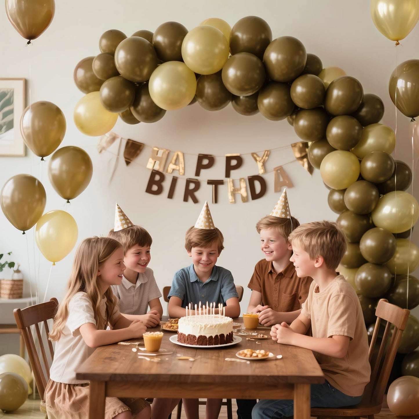 KAWKALSH Brown Balloon 12 Inch – 110ct Latex Balloons for Rustic Weddings & Autumn Decor