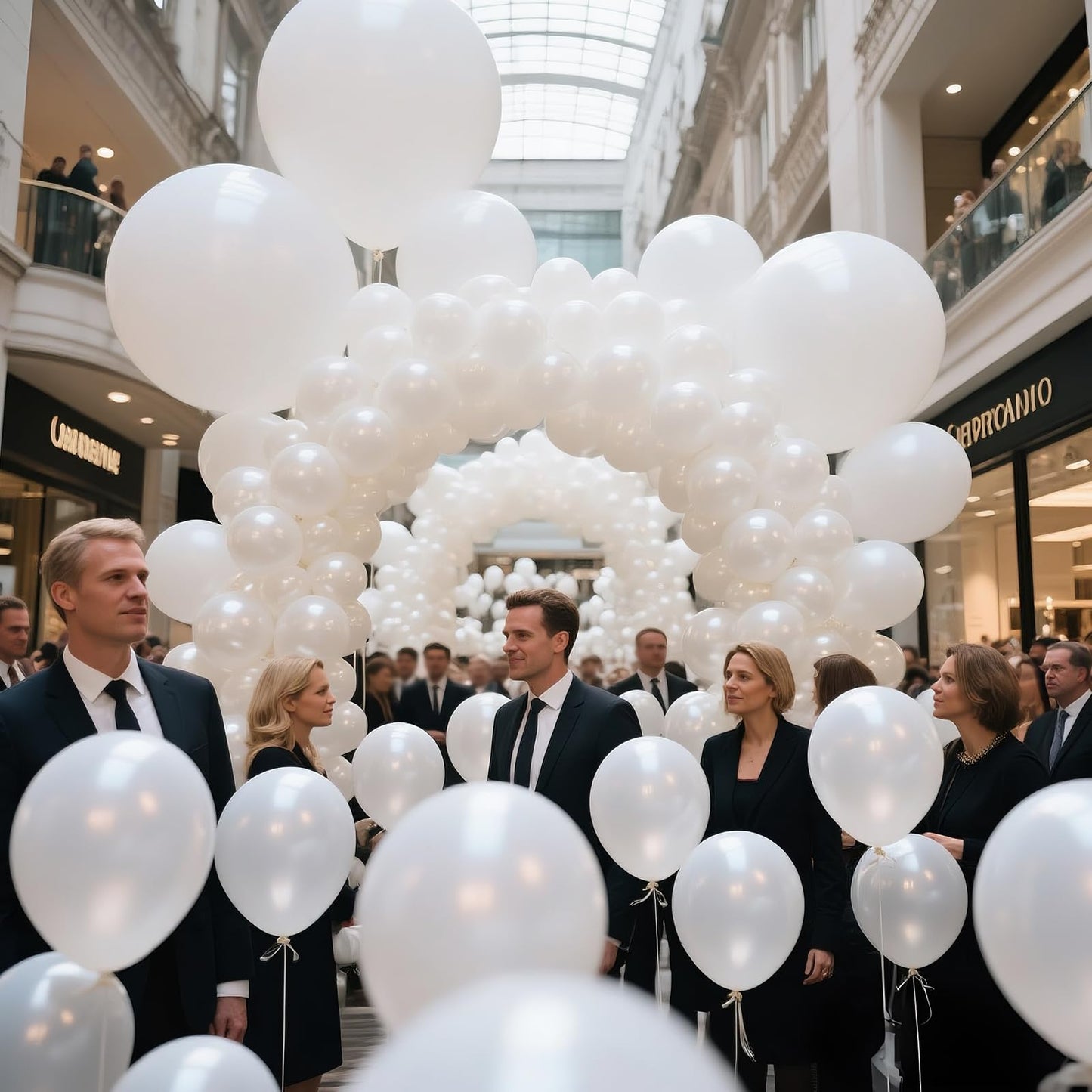 KAWKALSH Pearl White Balloon 110pc – 12in Thickened Latex, Elegant Wedding & Event Decor
