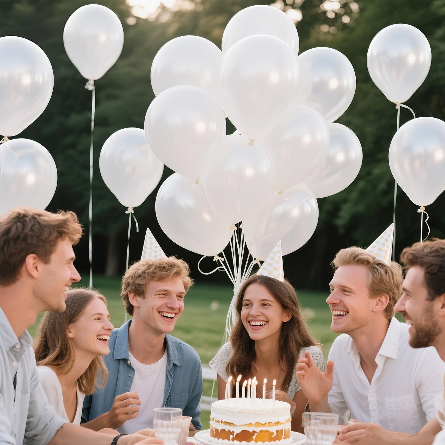KAWKALSH Pearl White Balloon 110pc – 12in Thickened Latex, Elegant Wedding & Event Decor