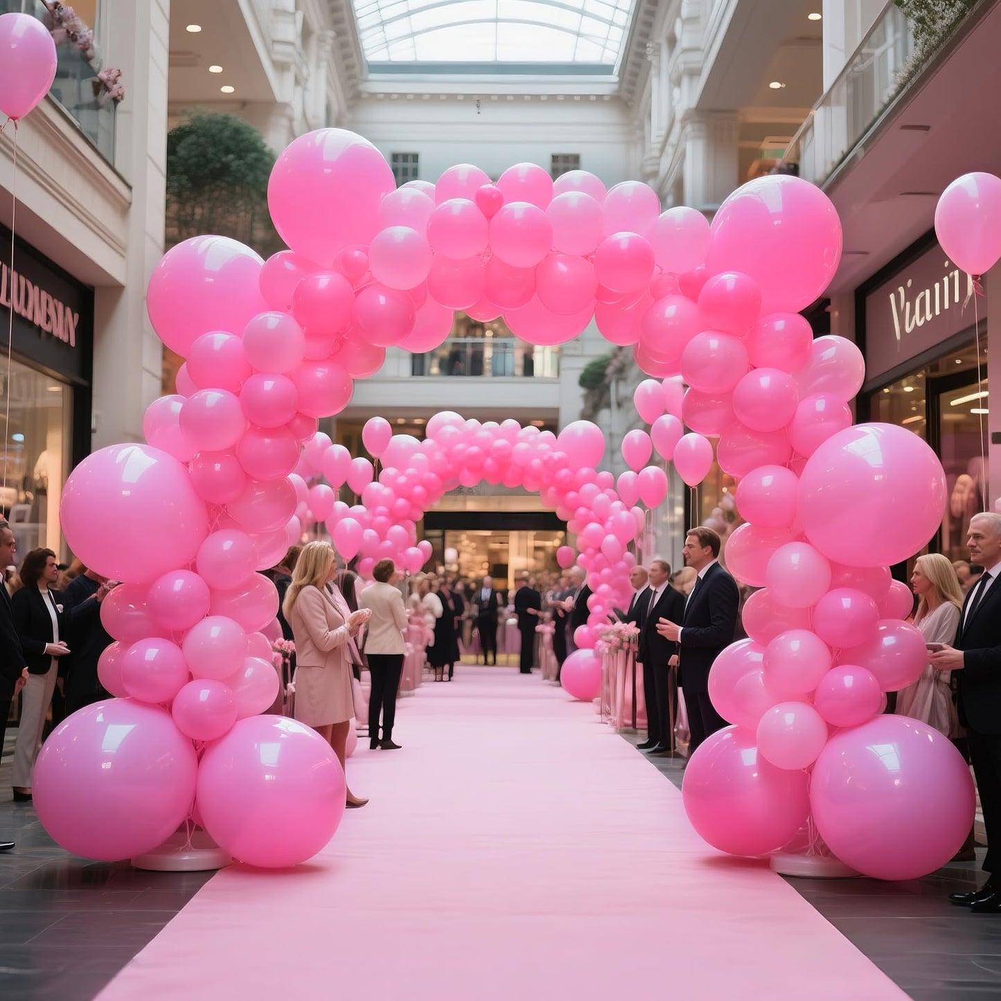 KAWKALSH Pink Balloons 110pcs – 12in Thickened Latex for Parties