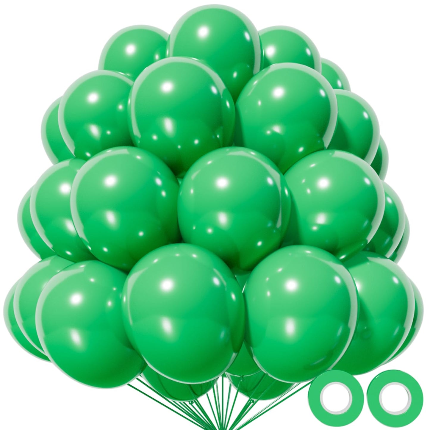 KAWKALSH Green Balloon 110pcs – 12in Thickened Latex Party Balloons for Birthday, Baby Shower, Weddings