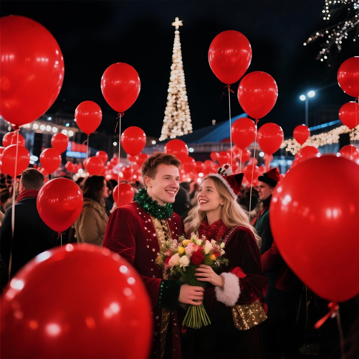 KAWKALSH Red Balloon 110pcs | Thickened 12\" Latex Balloons for Graduation, Wedding, and Holiday Decor