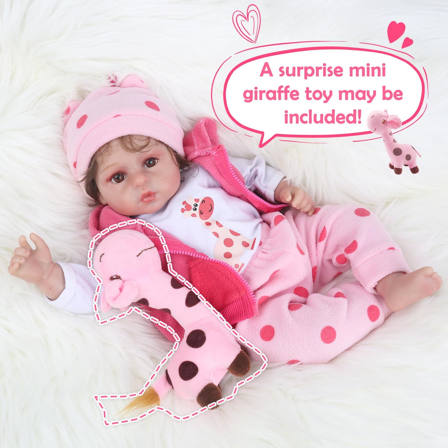 Kaydora Reborn Realistic 18-Inch Baby Doll – Lifelike Toddler Girl