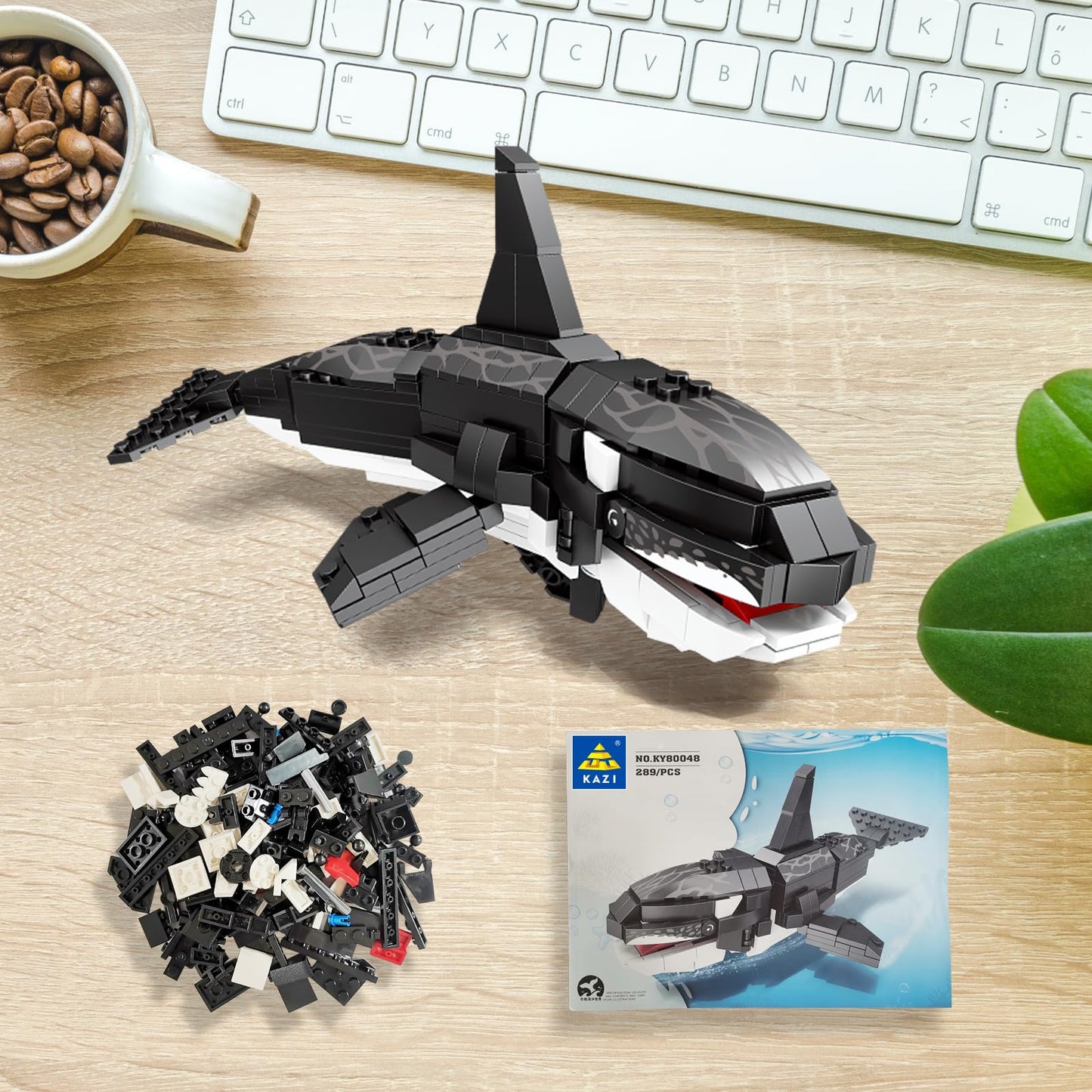 KAZI Orca Toys Building Blocks — Deep Sea STEM Set for Kids 8+
