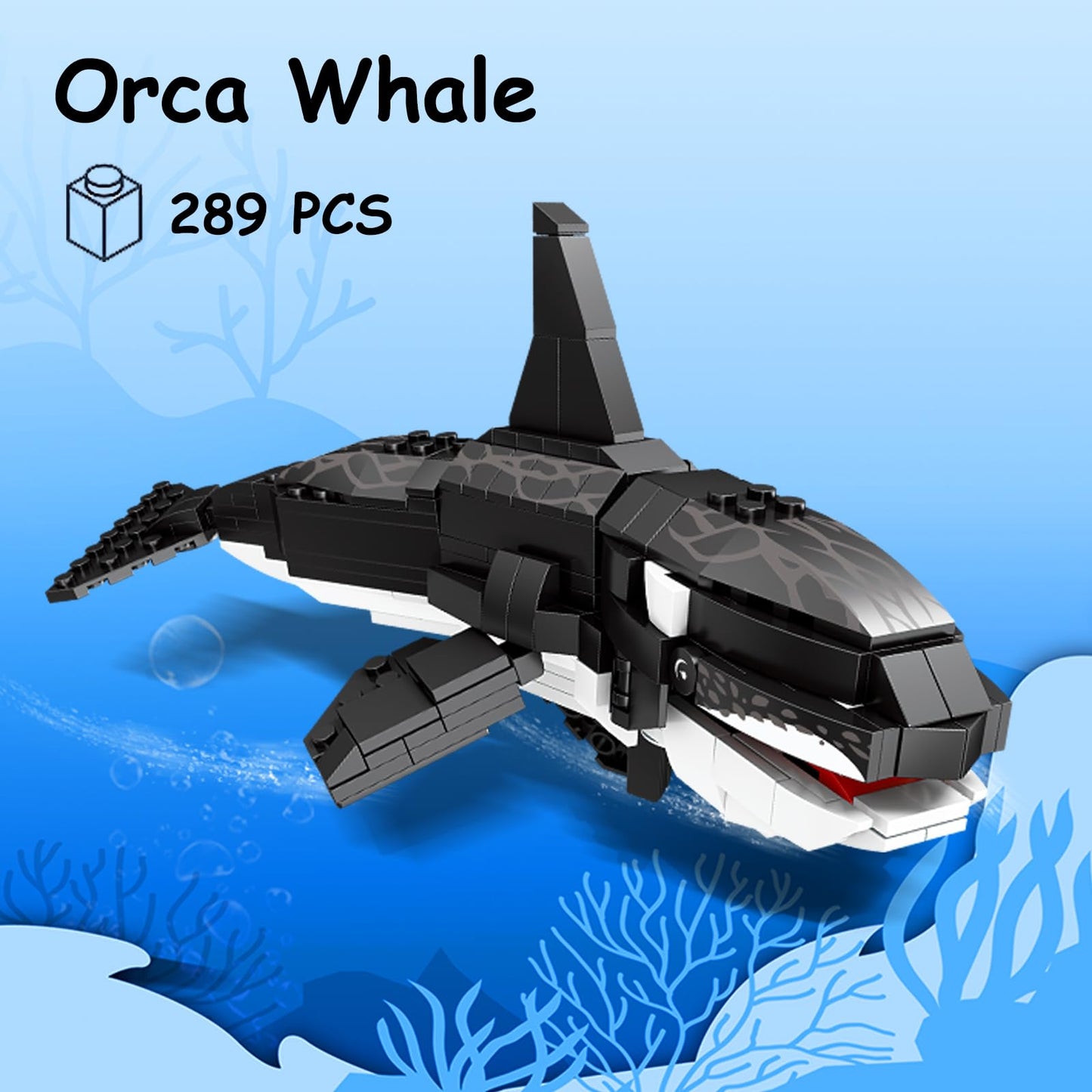 KAZI Orca Toys Building Blocks — Deep Sea STEM Set for Kids 8+