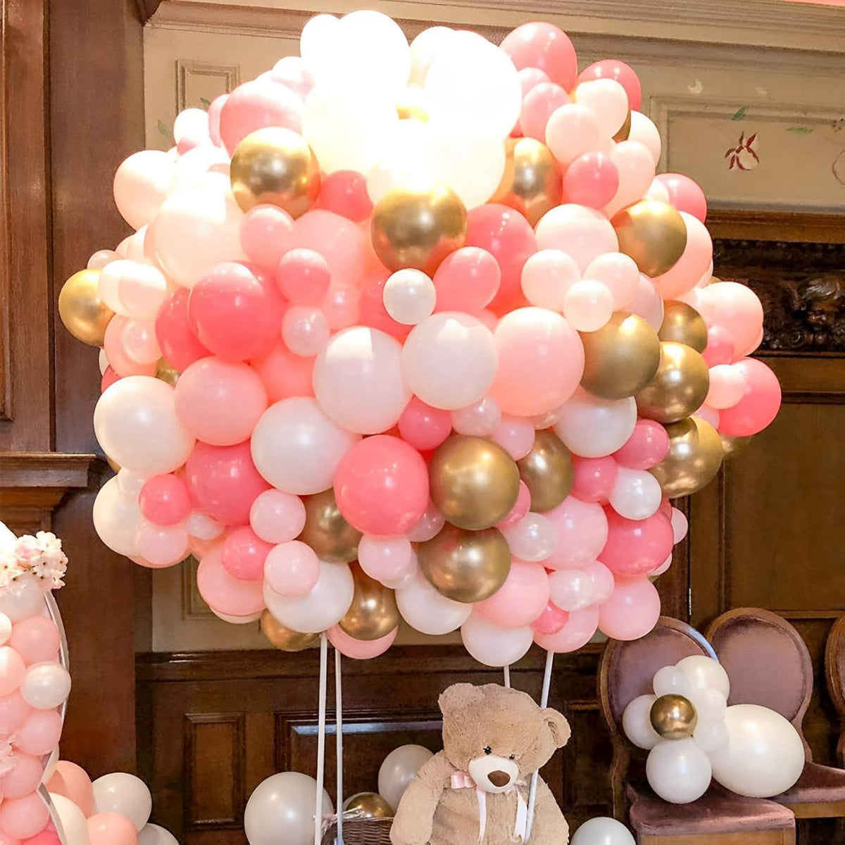 KBZVNAF Pastel Pink Latex Balloons – 50 Pack, 12-Inch Matte Baby Pink Party Decor