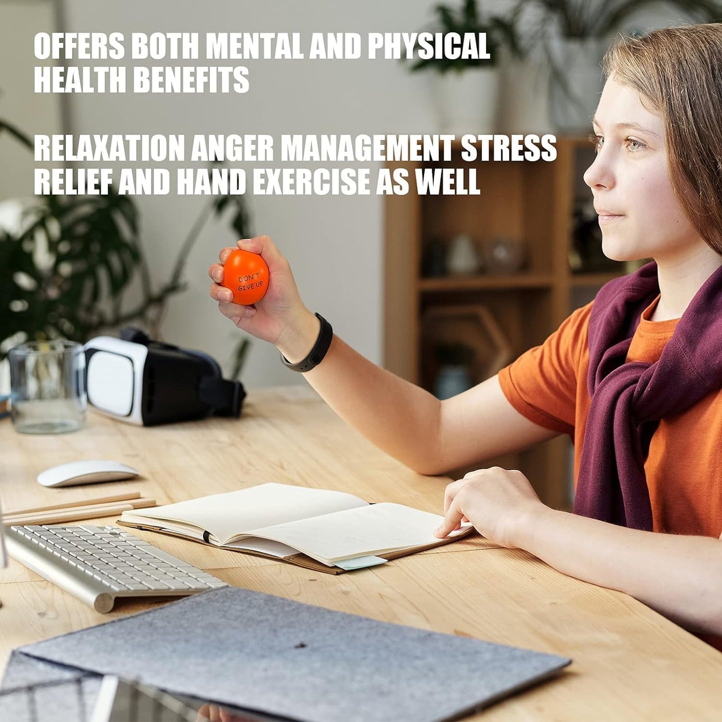 KDG Motivational Stress Balls (4 Pack) – Quotes to Support Focus and Calm
