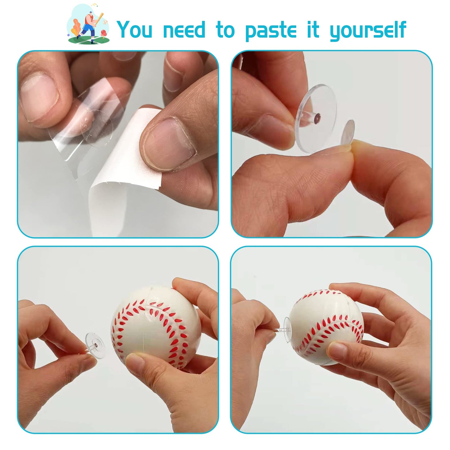 KDPATFAV Baseball Cake Decorations - Sports Theme Birthday Topper Kit