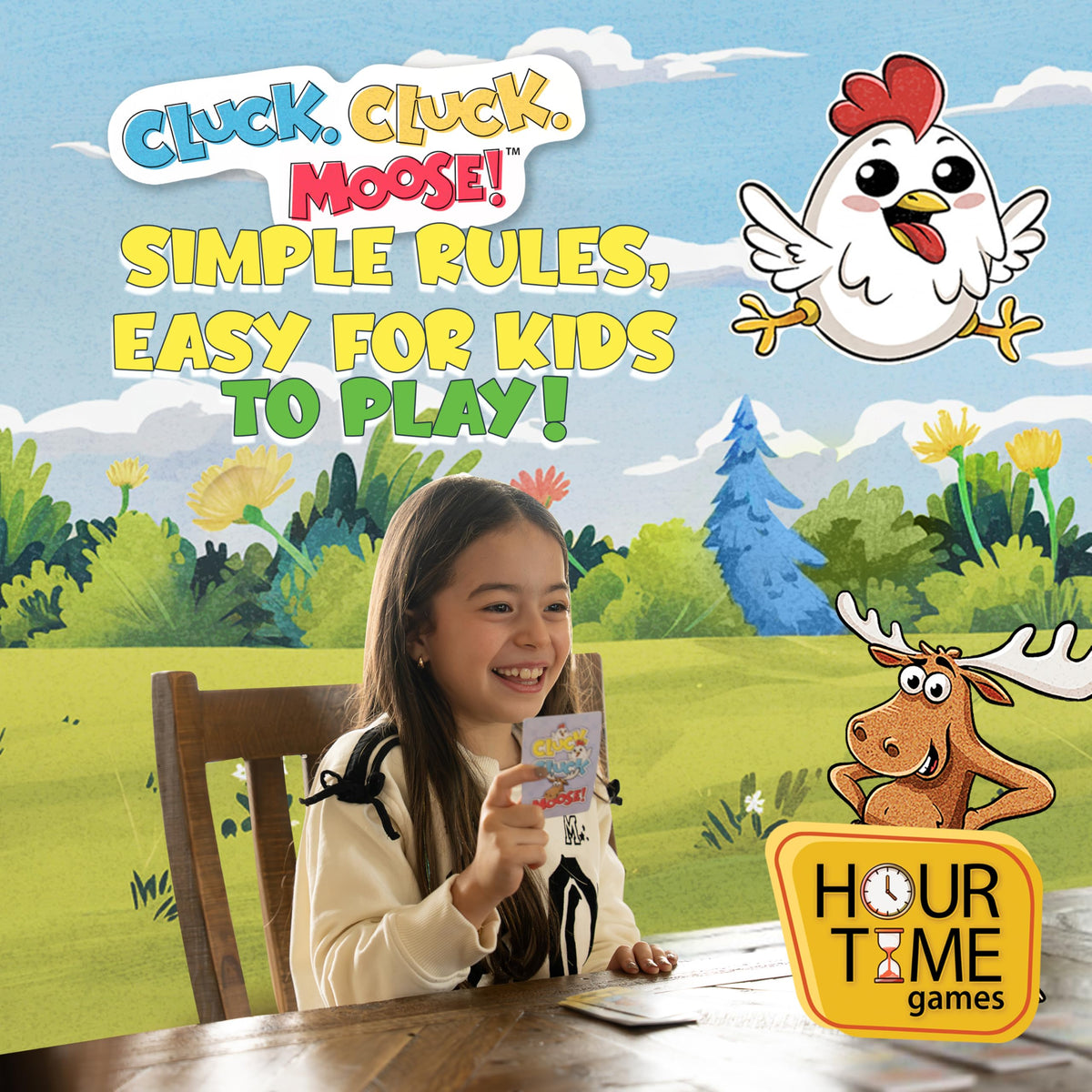 Keeper Chaos Cluck Cluck Moose – Hilarious Animal Card Game for Family Game Night