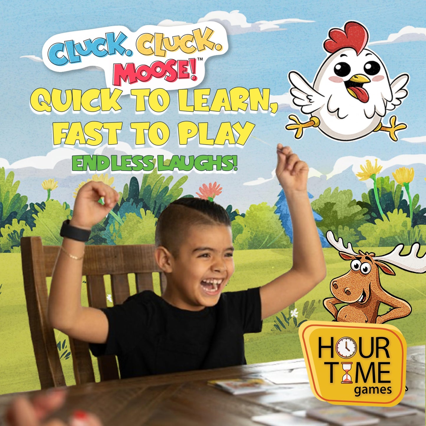 Keeper Chaos Cluck Cluck Moose – Hilarious Animal Card Game for Family Game Night