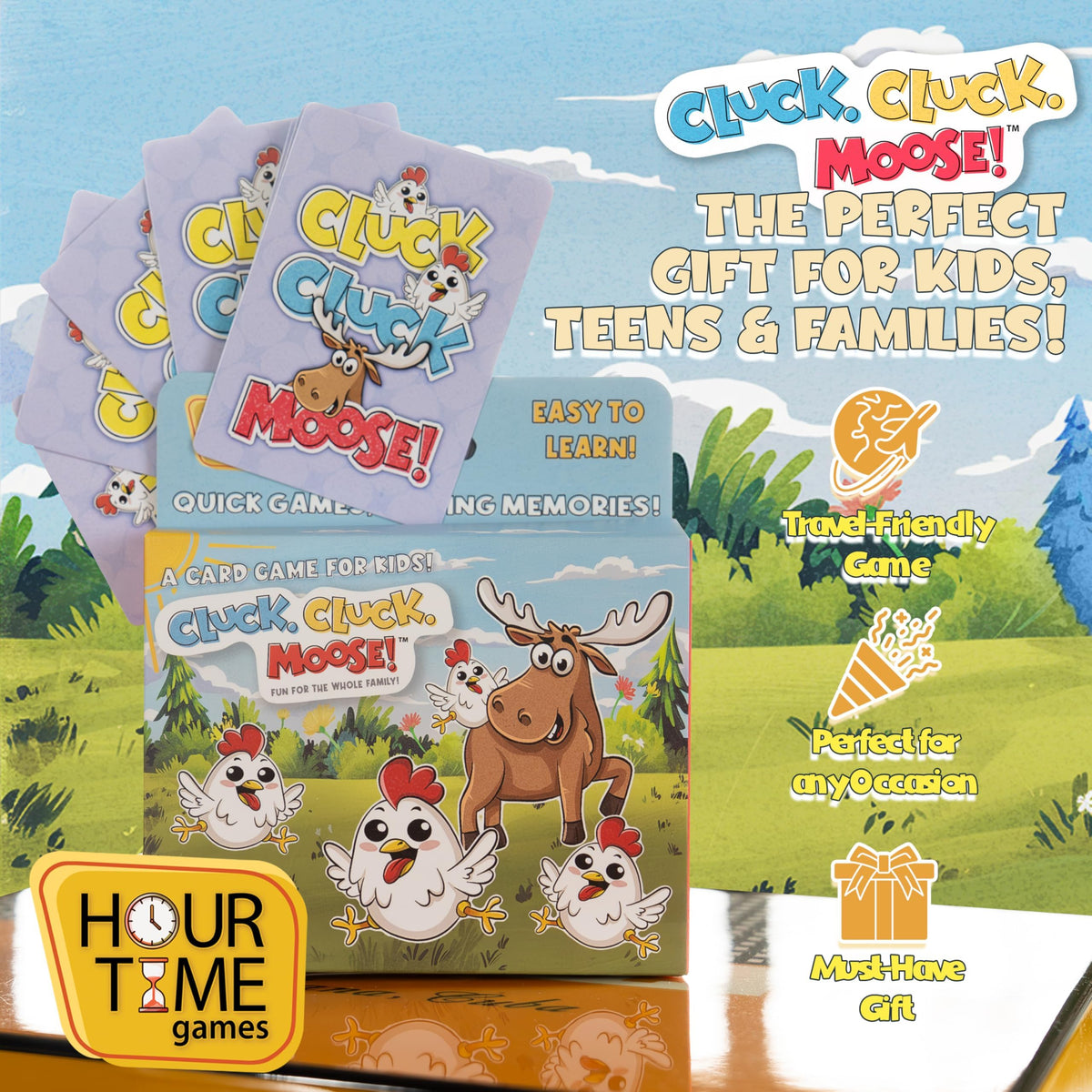 Keeper Chaos Cluck Cluck Moose – Hilarious Animal Card Game for Family Game Night