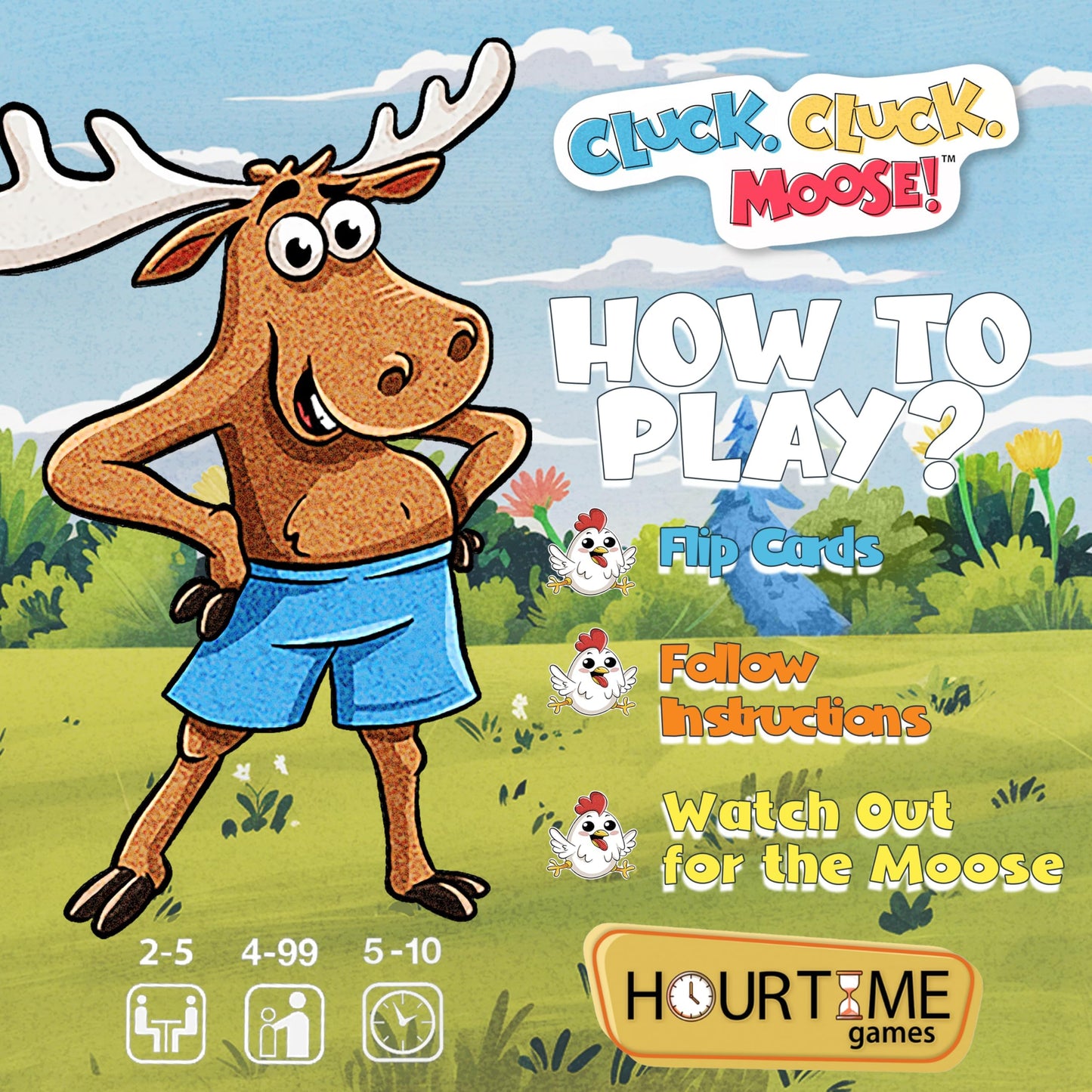 Keeper Chaos Cluck Cluck Moose – Hilarious Animal Card Game for Family Game Night
