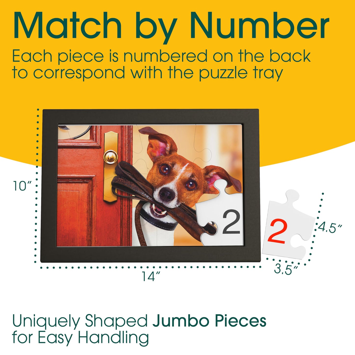 Keeping Busy Numbered 3 Pack Large Piece Puzzles for Seniors | Dementia Activities & Elder Care