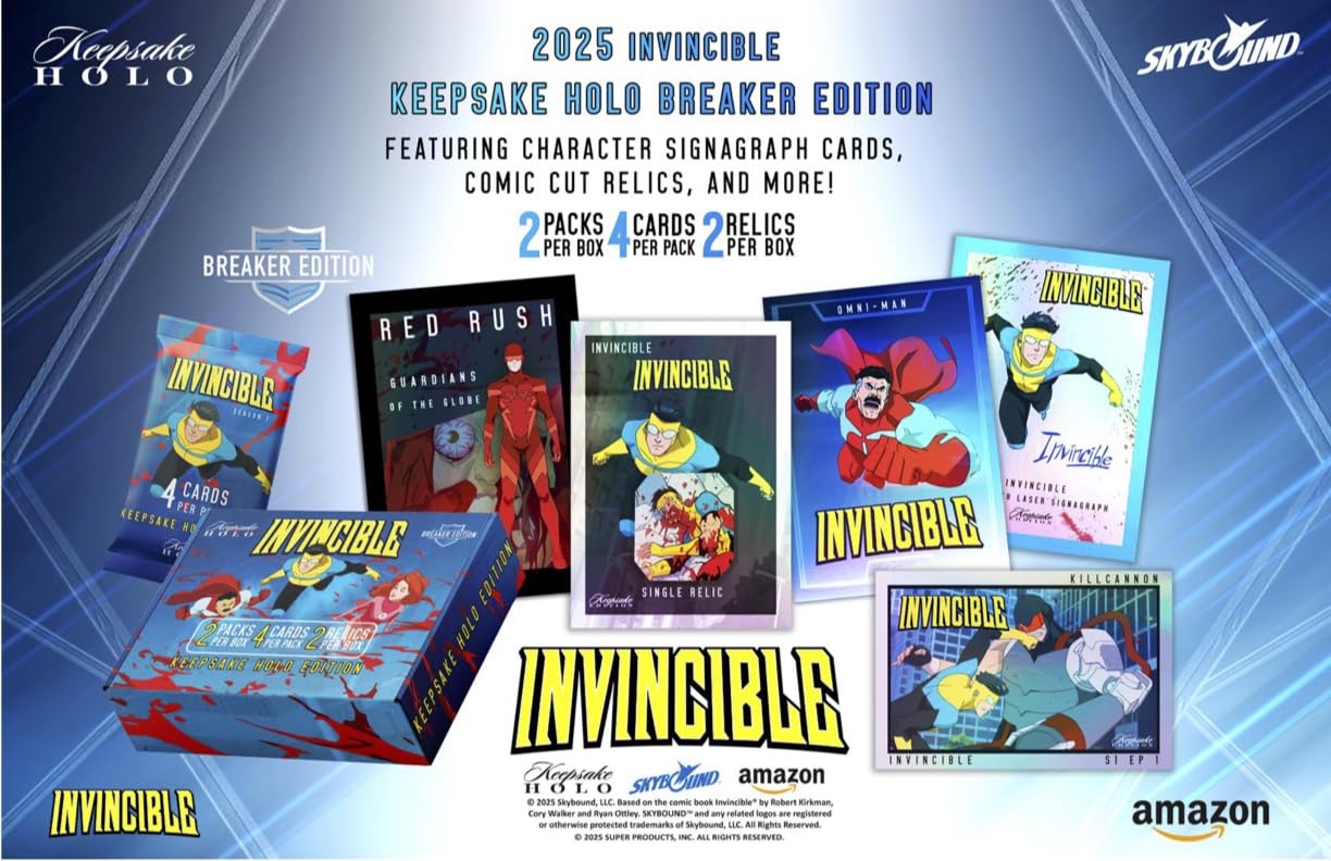 Keepsake 2025 Invincible Holo Breaker Box – Breakers Edition (2 Packs)