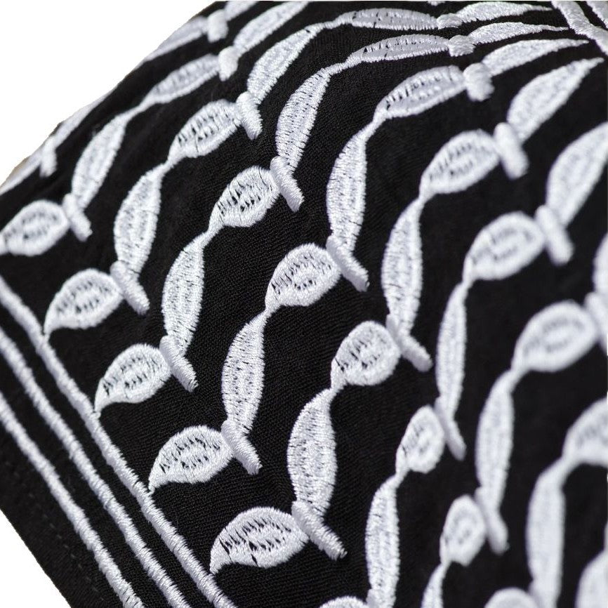 Keffiyeh Style Abaya with Crossbody Bag - Premium Modest Fashion Set