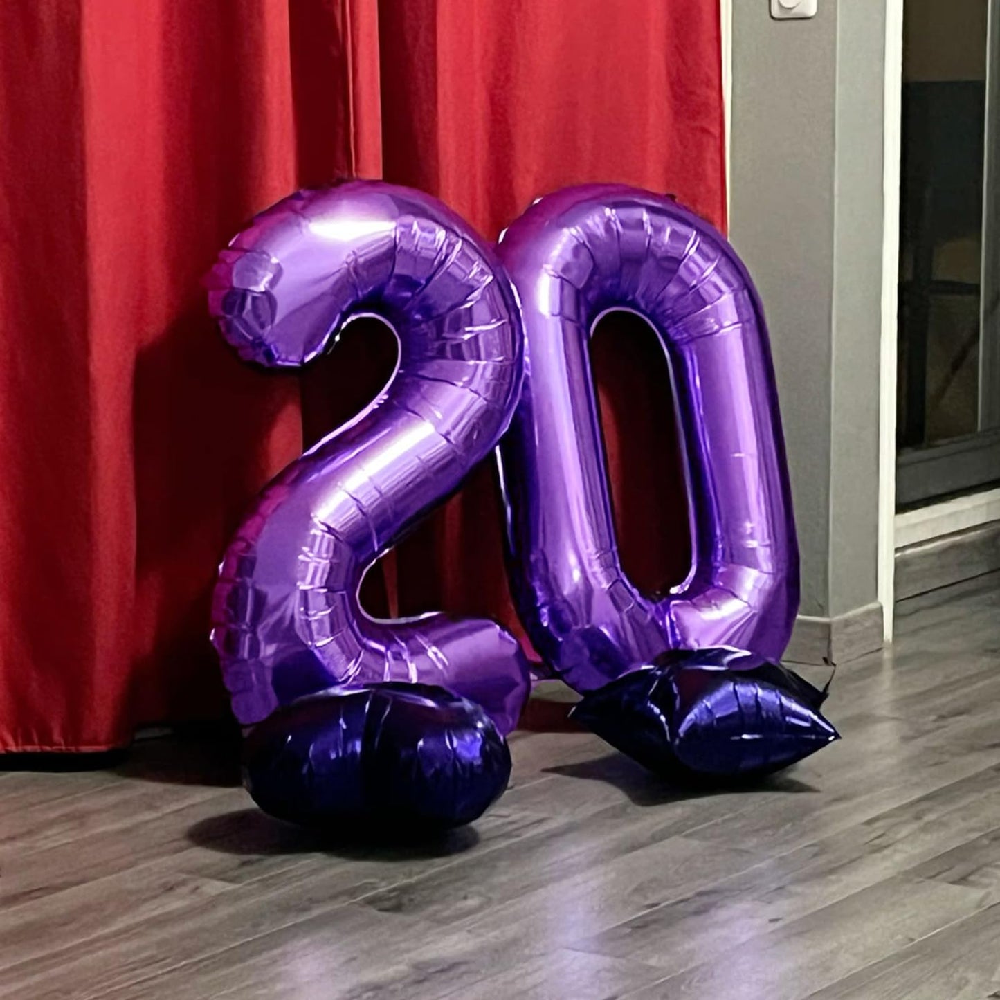 Kelfuoya 40-Inch Purple Number 10 Digital Balloon – Jumbo Mylar Foil Balloons for Birthdays, Weddings & Anniversaries