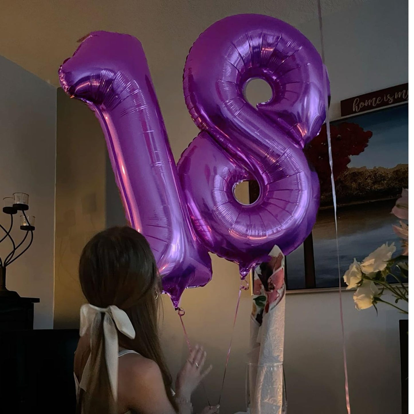 Kelfuoya 40-Inch Purple Number 11 Digital Balloon – Jumbo Mylar Foil Balloon for Birthdays & Anniversaries