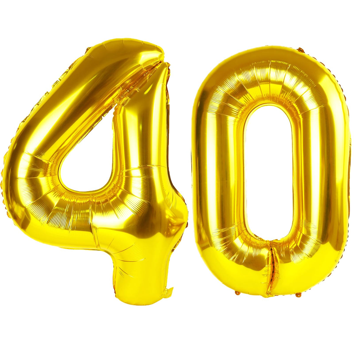 Kelfuoya 40-Inch Gold Number Balloon – Jumbo Mylar Foil Balloon for Birthday, Anniversary & Party Decor