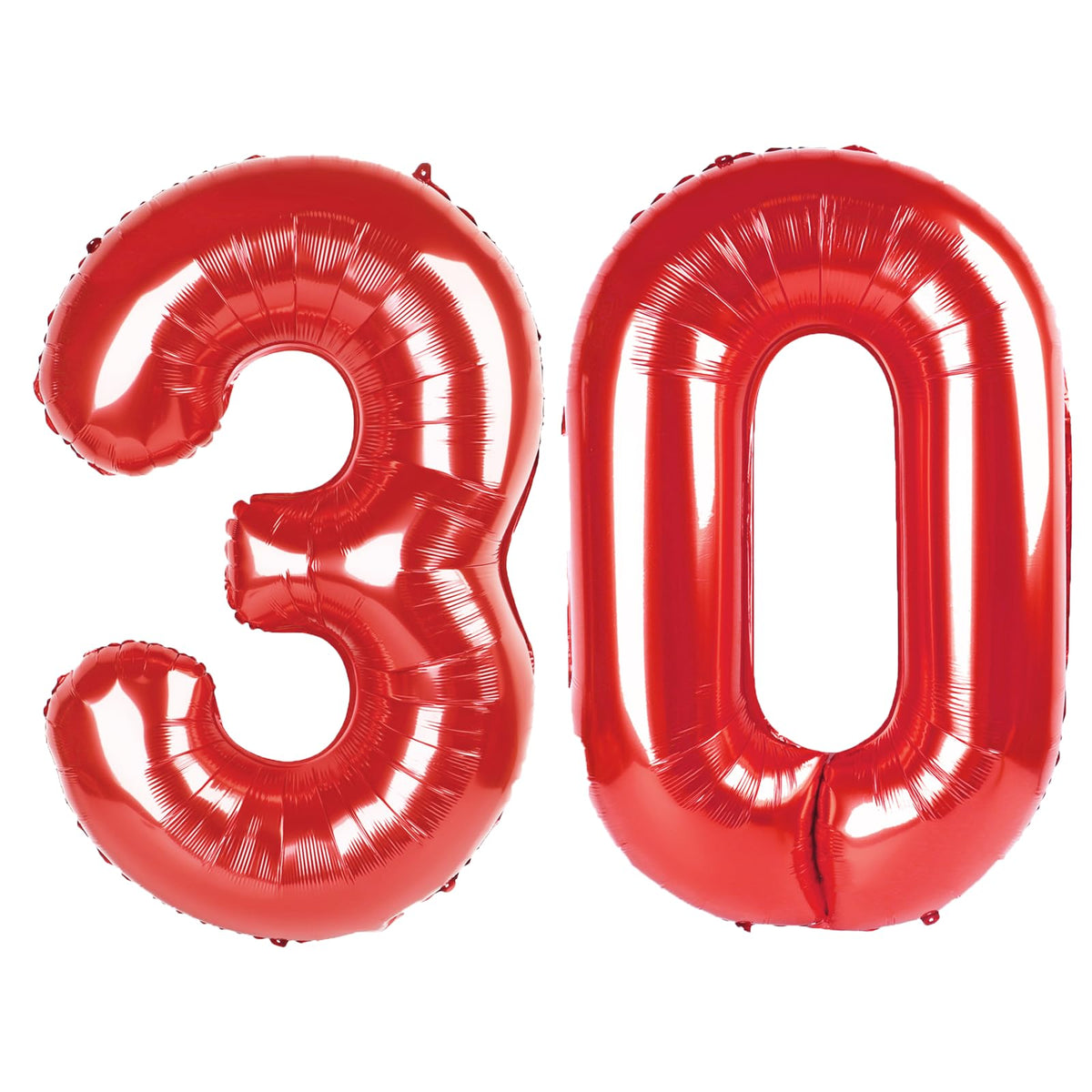 Kelfuoya 40-Inch Red Number 30 Balloon | Jumbo Mylar Foil Balloon for Birthday & Anniversary Decor