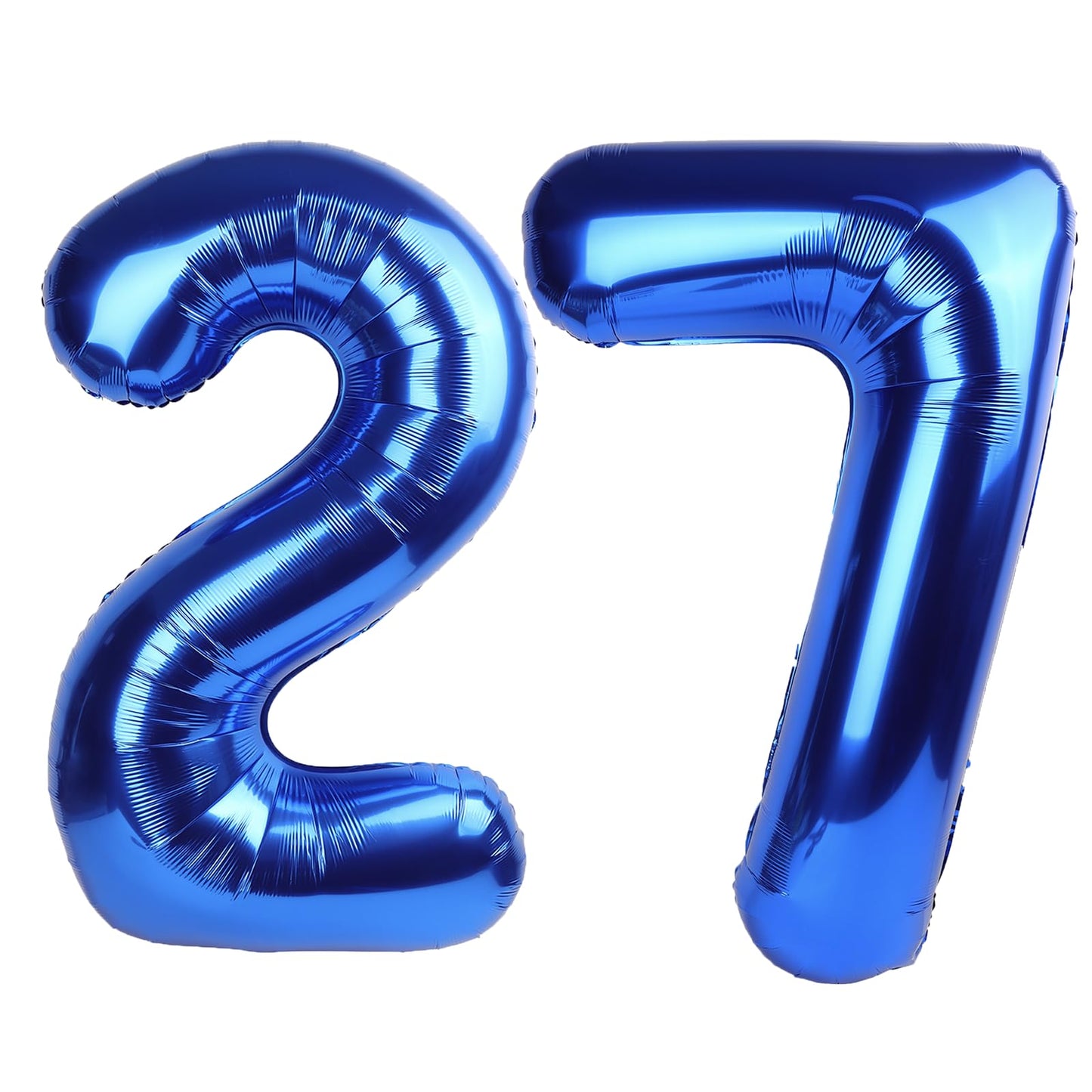 Kelfuoya 40-Inch Navy Blue Number 27 Digital Balloon – Jumbo Mylar Foil Balloon for Parties