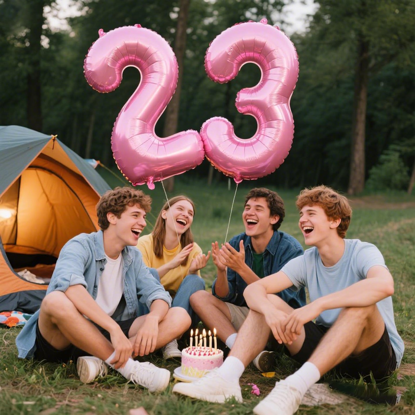 Kelfuoya 40 Inch Pink Number 23 Balloon – Jumbo Mylar Foil Balloon for Birthday & Anniversary Celebrations