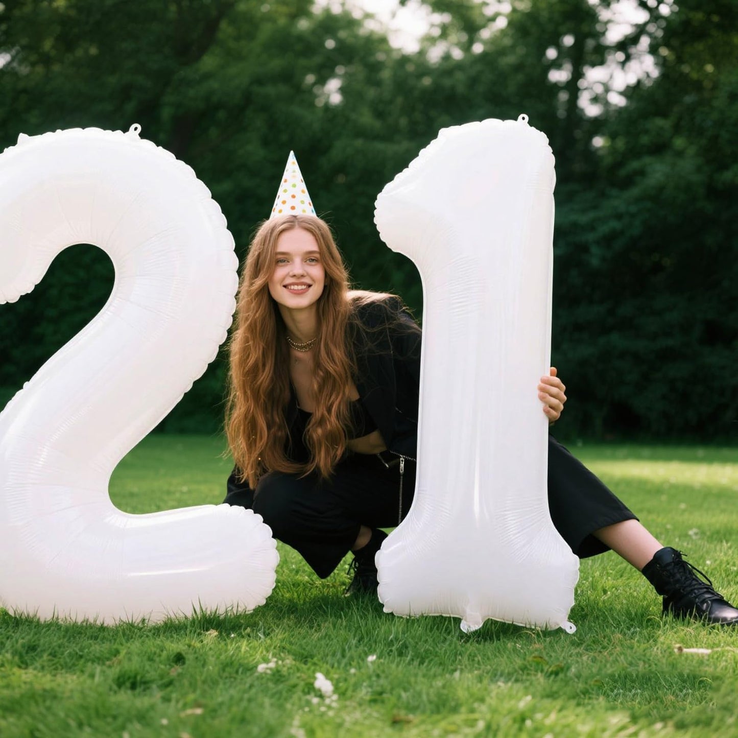Kelfuoya 40-Inch White Number 12 Balloon – Jumbo Mylar Foil Balloon for Birthday & Anniversary Parties