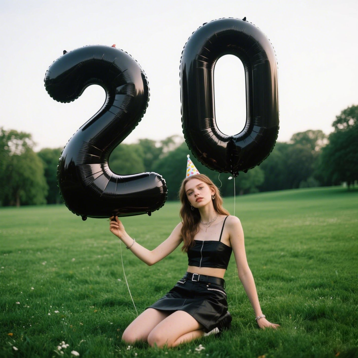 Kelfuoya 40-Inch Black Number 2 Balloon – Jumbo Birthday & Anniversary Party Decor