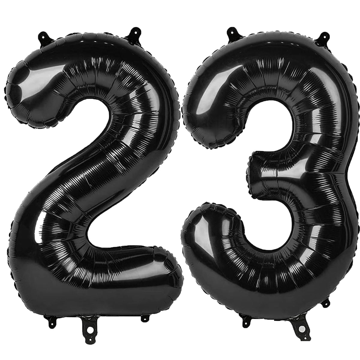 Kelfuoya 40in Black Number 23 Digital Balloon – Jumbo Mylar Foil Balloon for Birthday, Wedding & Anniversary