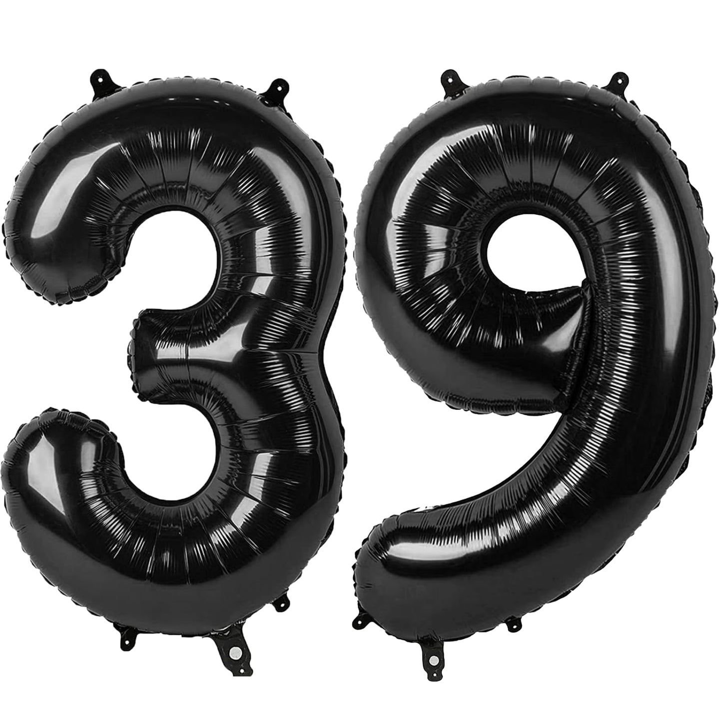 Kelfuoya 40-Inch Black Number 39 Balloon – Jumbo Mylar Foil Balloon for Birthday & Anniversary