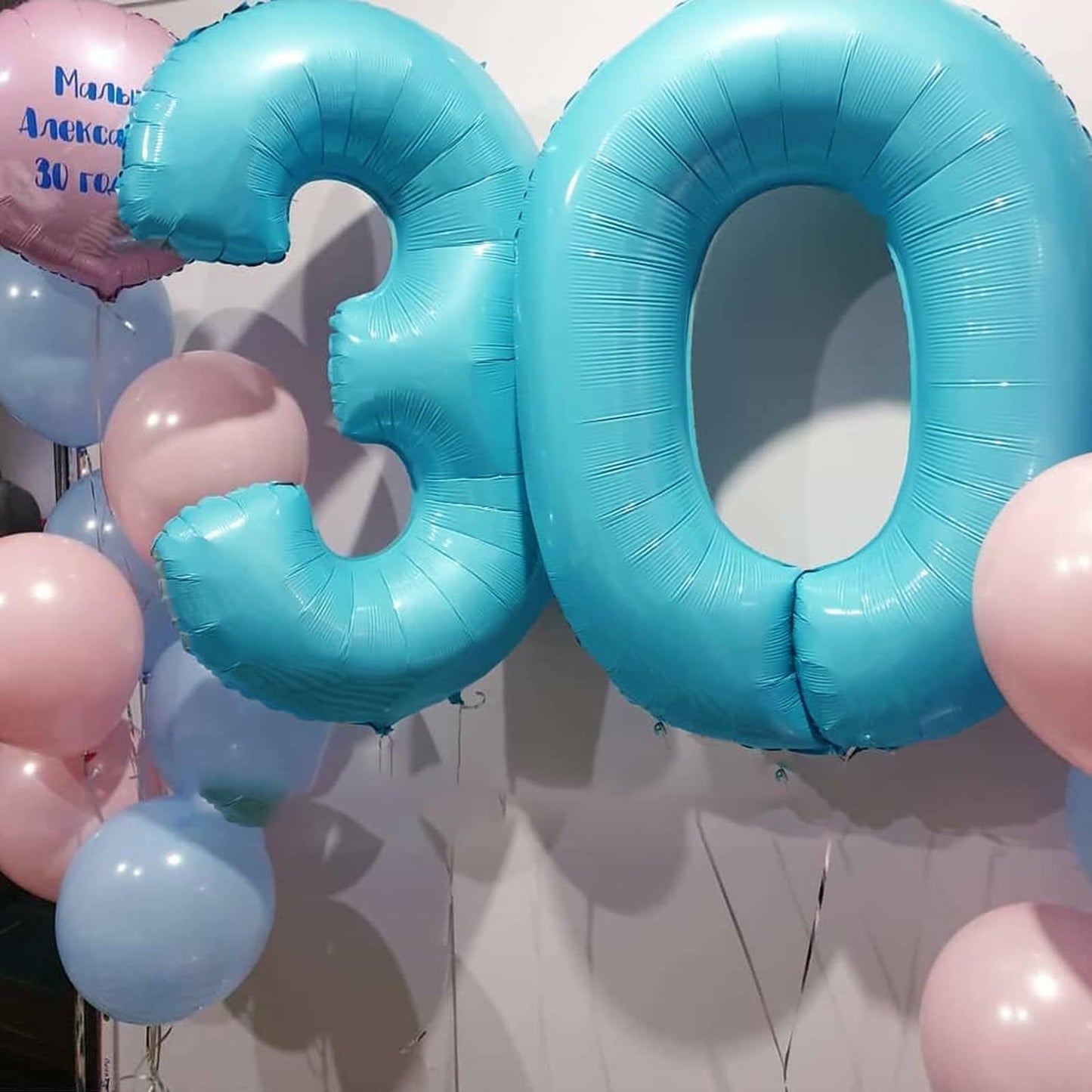 Kelfuoya 40-Inch Blue Number 3 Foil Balloon – Large 3rd Birthday & Anniversary Decor