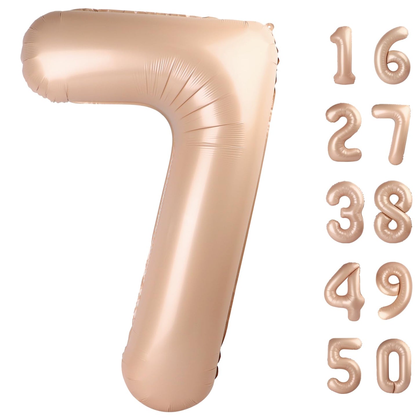 Kelfuoya 40-Inch Caramel Number 27 Mylar Balloon – Jumbo Birthday & Anniversary Decor