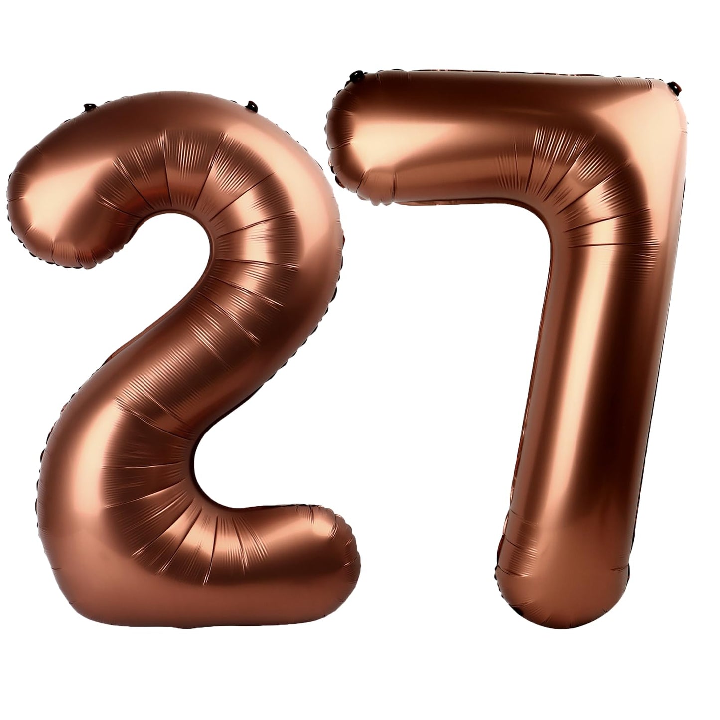 Kelfuoya 40-Inch Dark Brown 27 Number Balloon – Jumbo Mylar Foil Birthday and Anniversary Decor