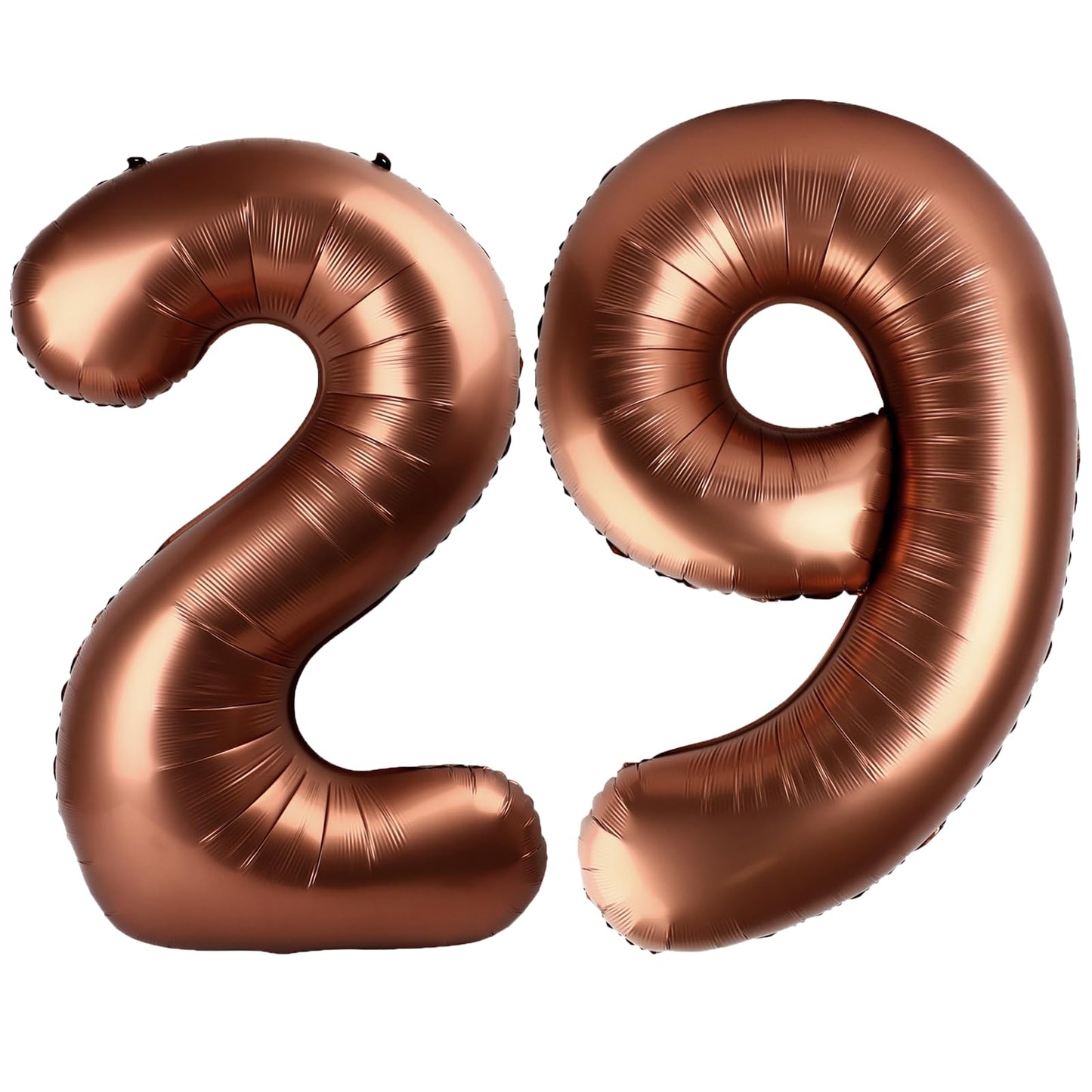 Kelfuoya 40-Inch Dark Brown Number 29 Mylar Balloon for Birthday & Anniversary Parties