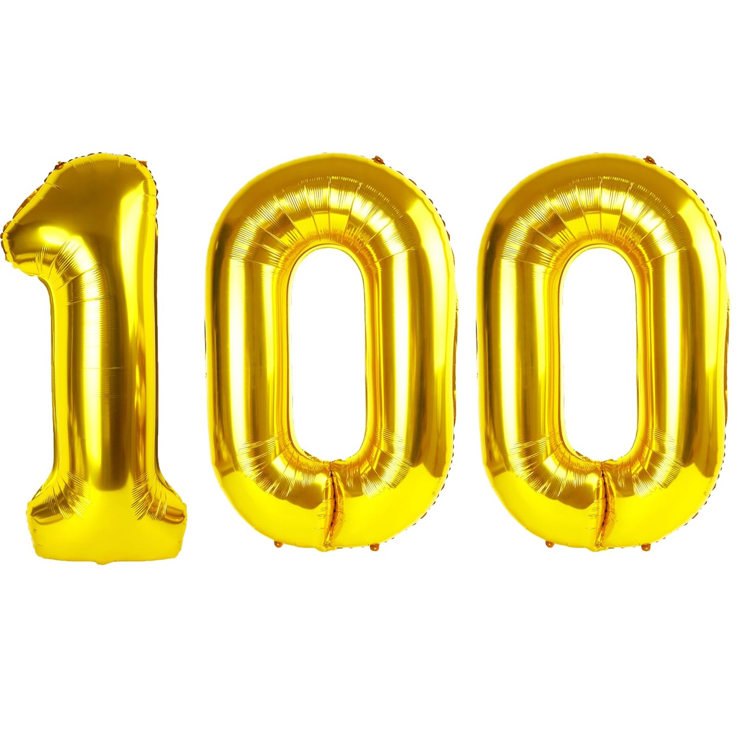 Kelfuoya 40 Inch Gold Number 100 Balloon – Jumbo Mylar Foil for 100th Birthday & Anniversary