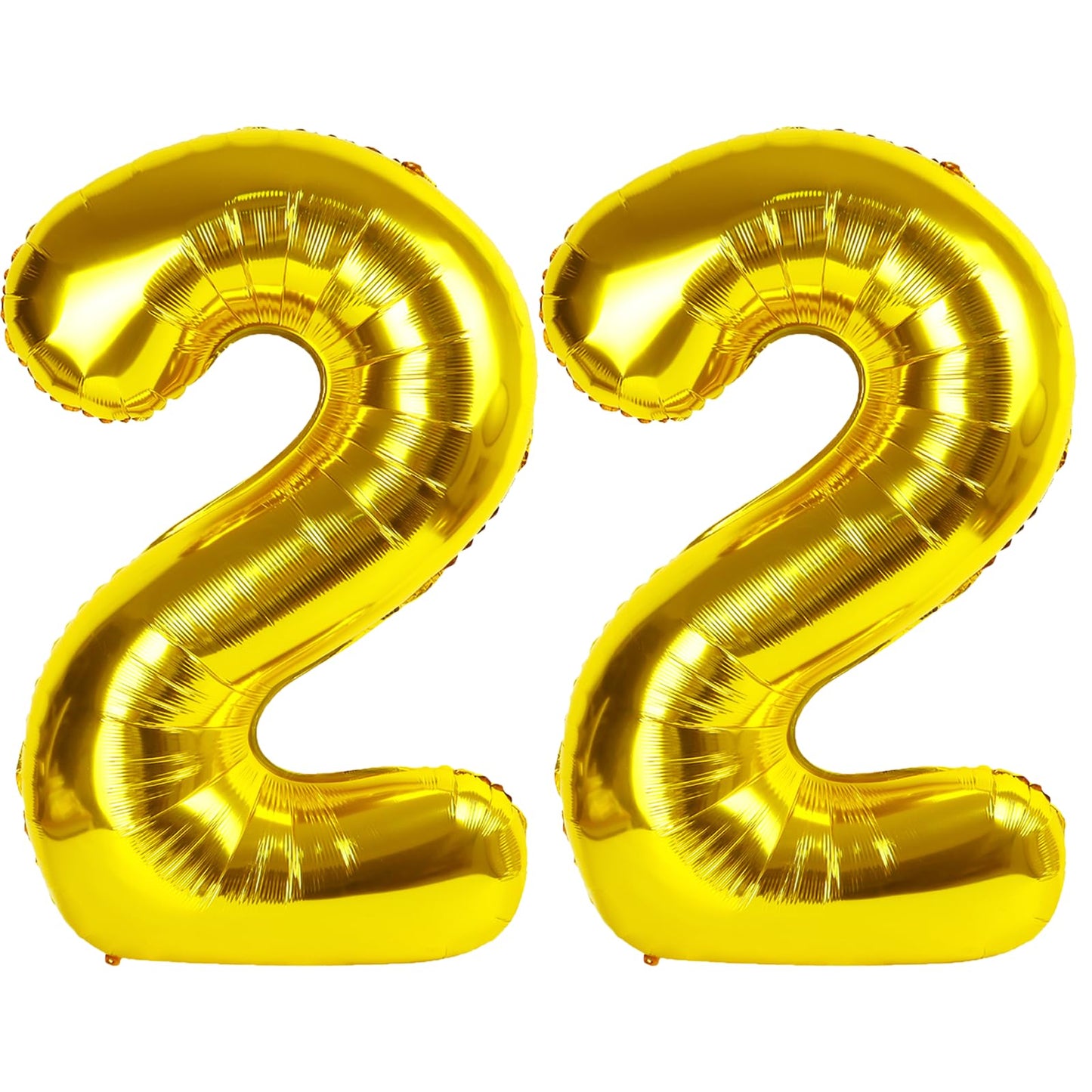 Kelfuoya 40-Inch Gold Number 22 Balloon – Jumbo Mylar Foil Balloon for Birthday & Anniversary Parties