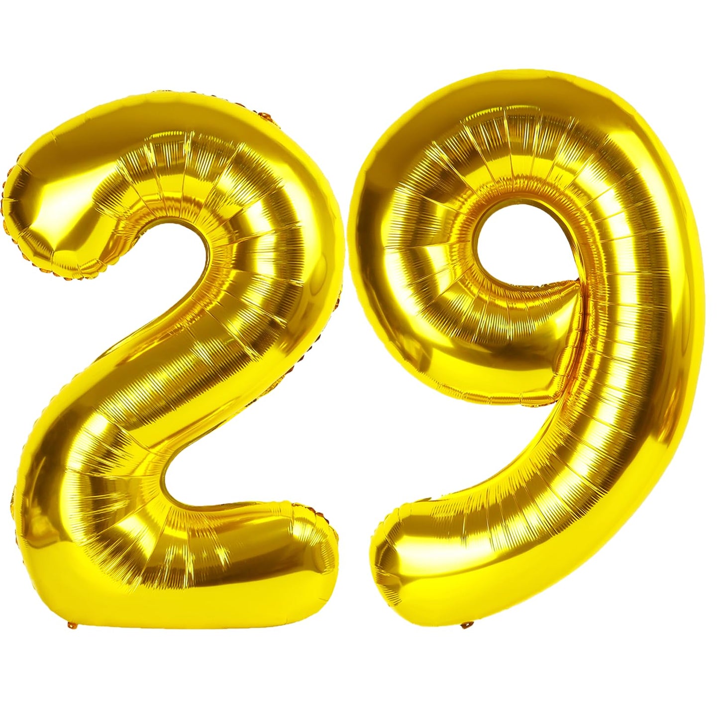 Kelfuoya 40 Inch Gold Number 29 Balloon – Jumbo Mylar Foil Balloon for 29th Birthday & Anniversary