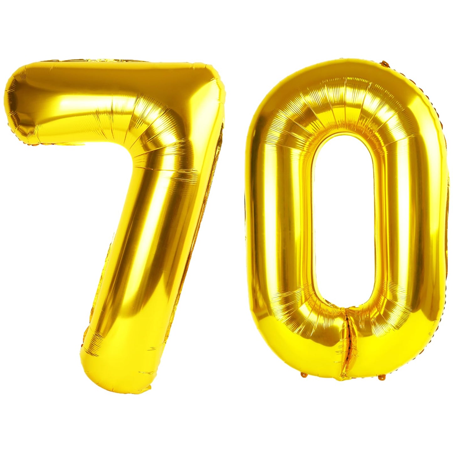 Kelfuoya 40 Inch Gold Number 70 Balloon – Jumbo Mylar Foil Balloon for 70th Birthday, Weddings & Anniversaries