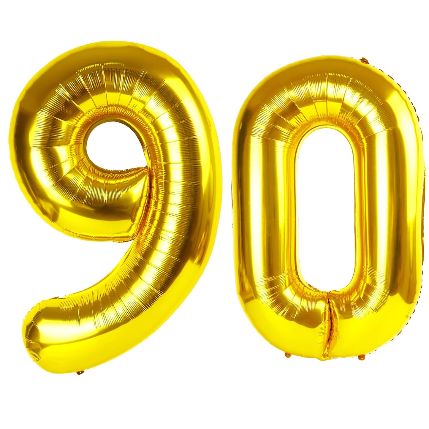 Kelfuoya 40-Inch Gold Number 90 Balloon – Jumbo Mylar Foil Balloon for 90th Birthday, Anniversary & Party Decor